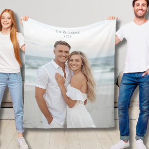 Hochzeitsgeschenk Fleece-Decke Benutzerdefiniert F Fleecedecke