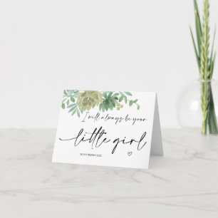 Hochzeitsgeschenk für Eltern des Mama-Vaters der B Karte