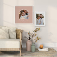 Hochzeitsgeschenk für Foto in Rosa Wohngestaltung