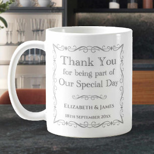 Hochzeitsgeschenk für Gäste Kaffeetasse
