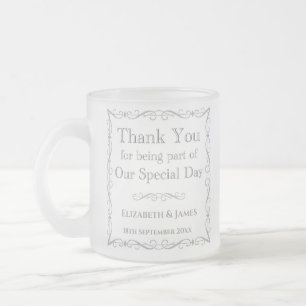 Hochzeitsgeschenk für Gäste Mattglastasse