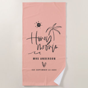 Hochzeitsgeschenk für Honigpalmen Strandtuch