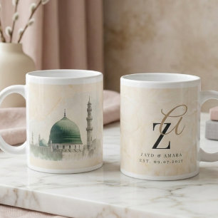 Hochzeitsgeschenk für Madinah   Muslimisches Paar  Jumbo-Tasse