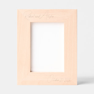 Hochzeitsgeschenk für Paar   Hochzeitsbild   Geätzte Rahmen