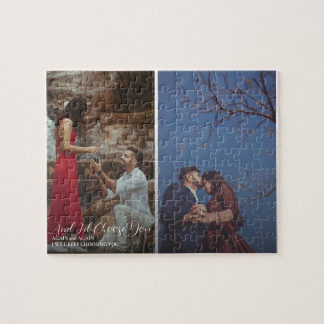 Hochzeitsgeschenk für Paare Puzzle (Horizontal)