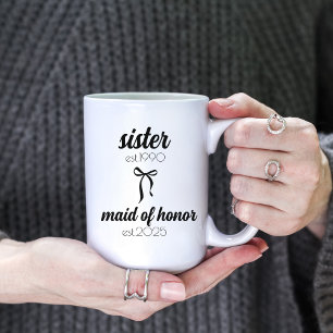 Hochzeitsgeschenk für Schwester, Antrag als Trauze Tasse