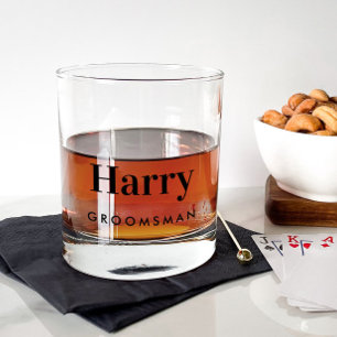 Hochzeitsgeschenk für Trauzeugen Whiskyglas