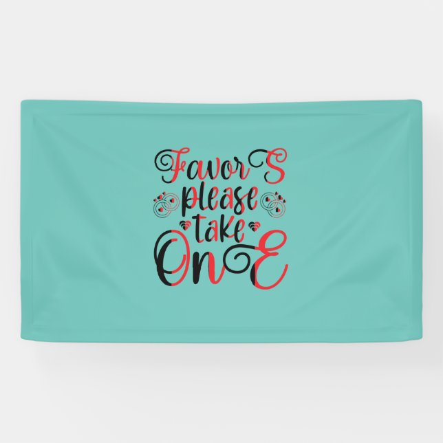 Hochzeitsgeschenk Gefallen Nehmen Sie bitte ein Banner (Horizontal)