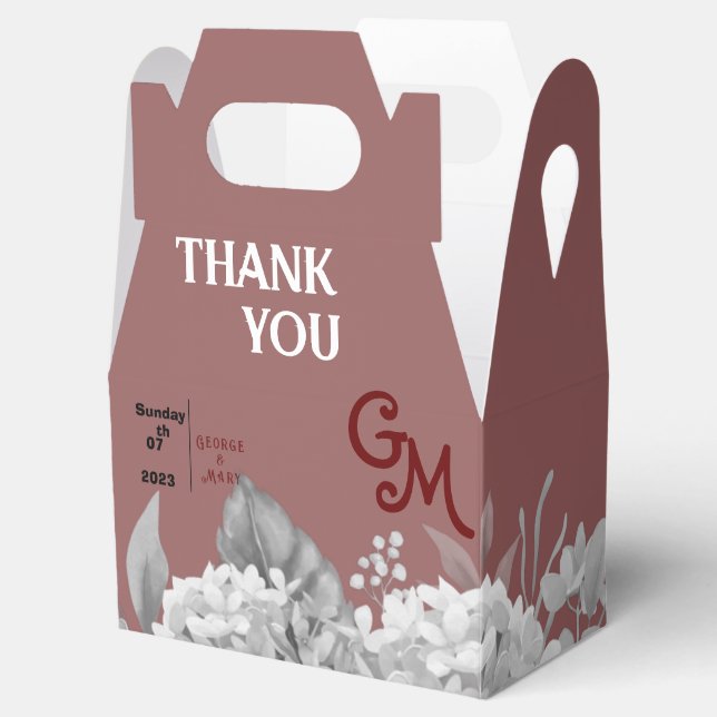 Hochzeitsgeschenk Geschenkschachtel (Geöffnet)