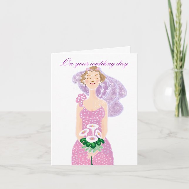 Hochzeitsgeschenk Karte (Vorderseite)