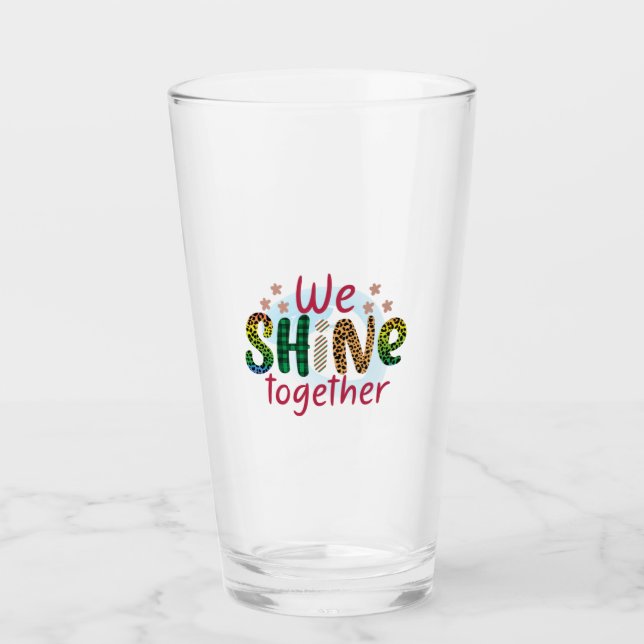 Hochzeitsgeschenk machen wir zusammen glas (Vorderseite)