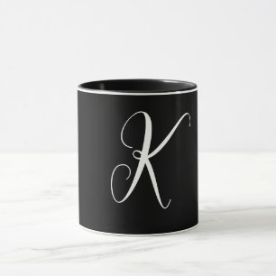 Hochzeitsgeschenk mit Monogramm Party Favor Schwar Tasse