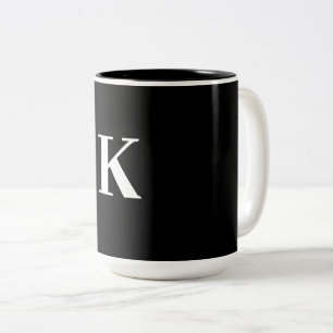Hochzeitsgeschenk mit Monogramm Party Favor Schwar Zweifarbige Tasse