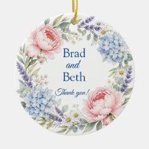 Hochzeitsgeschenk-Ornament für florale Paare