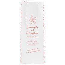 Hochzeitsgeschenk personalisierter Orangenweinbeut