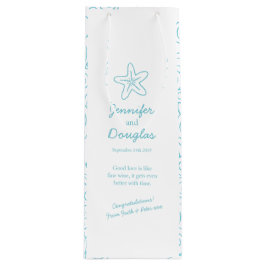 Hochzeitsgeschenk personalisierter Seesternsaftbeu Geschenktüte Für Weinflaschen