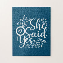 Hochzeitsgeschenk sagt sie ja