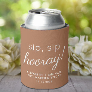 Hochzeitsgeschenk Sip Sip Hurra Terrakotta Dosenkühler