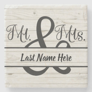 Hochzeitsgeschenk Stone Untersetzer