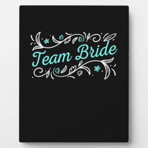 Hochzeitsgeschenk Team Bride Fotoplatte