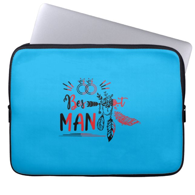 Hochzeitsgeschenk - Trauzeuge Laptopschutzhülle (Vorderseite)