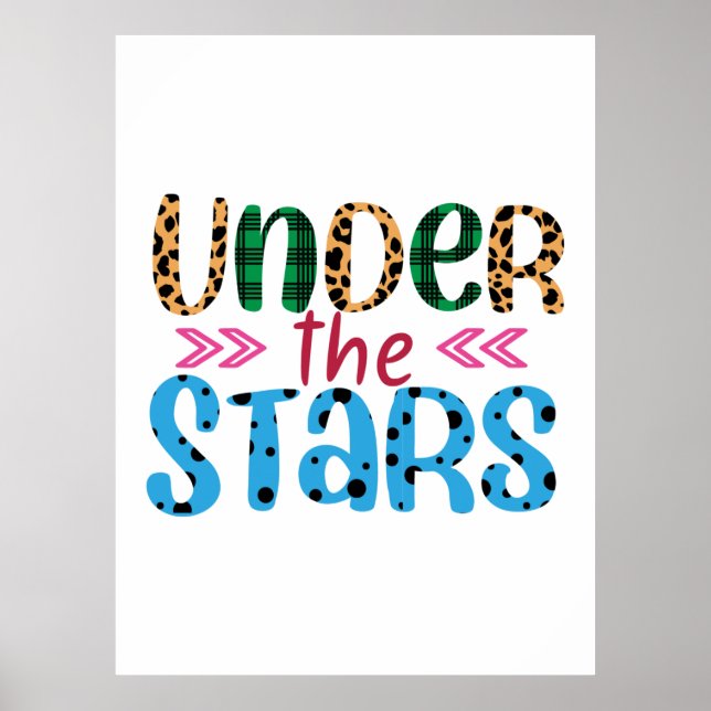 Hochzeitsgeschenk unter dem Stern Poster (Vorne)