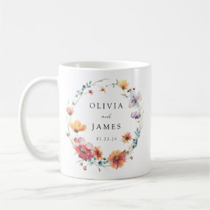 Hochzeitsgeschenk Wilde Blumen Kaffeetasse