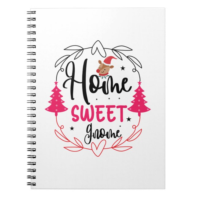 Hochzeitsgeschenk Zuhause Sweet Gnome Notizblock (Vorderseite)