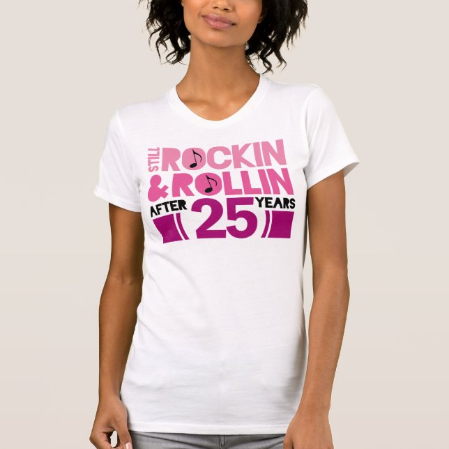 Hochzeitsgeschenk zum 25. Jahrestag T-Shirt (Vorderseite)