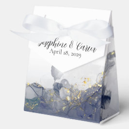 Hochzeitsgeschenkboxen aus Midnight Ink & Gold Geschenkschachtel