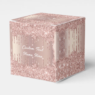 Hochzeitsgeschenkboxen Roségold Benutzerdefinierte Geschenkschachtel