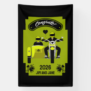Hochzeitsgeschenke für Motorräder Banner