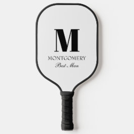Hochzeitsgeschenke für Trauzeugen mit Monogramm Pickleball Schläger