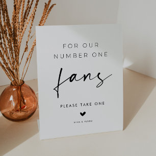 Hochzeitsgeschenke für unsere Nummer Eins Fans Sockelschild