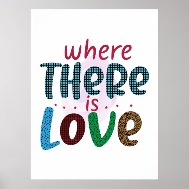 Hochzeitsgeschenke | LIEBE Poster (Vorne)