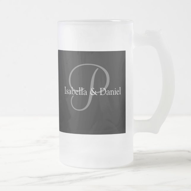 Hochzeitsgeschenke Tasse Monogramme (Rechts)