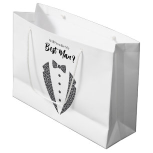 Hochzeitsgeschenktasche für den Trauzeugen Große Geschenktüte
