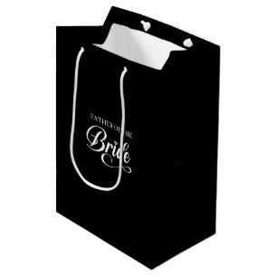 Hochzeitsgeschenktasche für den Vater der Braut Mittlere Geschenktüte