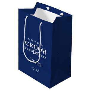 Hochzeitsgeschenktasche für den Vater des Bräutiga Mittlere Geschenktüte