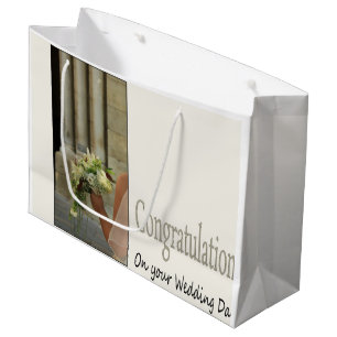 Hochzeitsgeschenktasche für Glückwünsche Große Geschenktüte