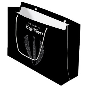 Hochzeitsgeschenktasche für Trauzeugen Große Geschenktüte