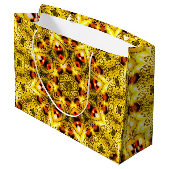 Hochzeitsgeschenktasche Große Geschenktüte (Rückseite Schrägansicht)