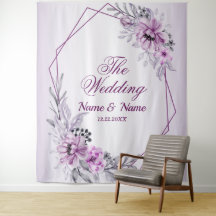 Hochzeitsgesellschaft Pink Blumen Violett Lila Rah