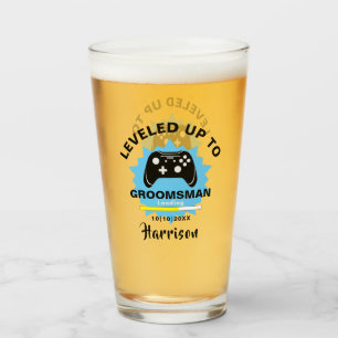 Hochzeitsgläser mit Trauzeuge für Gamer Glas