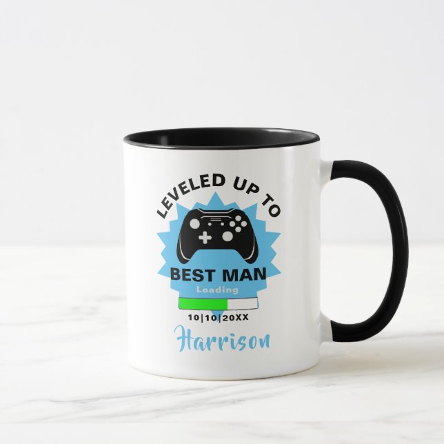 Hochzeitsgläser mit Trauzeuge für Gamer Tasse (Rechts)