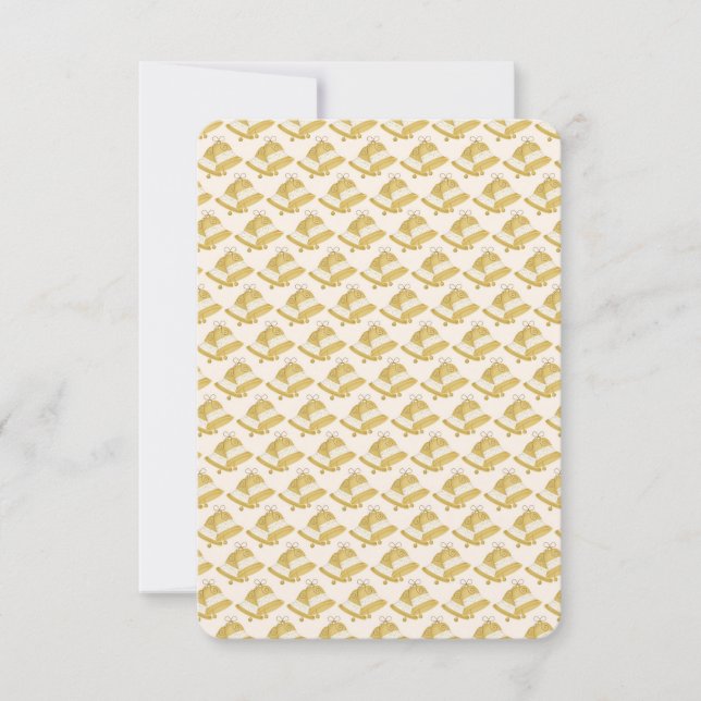 Hochzeitsglocken (auf der Rückseite leer) Einladung (Vorderseite)