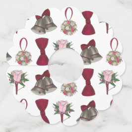 Hochzeitsglocken Bowtie Bouquet Rose Jahrestag