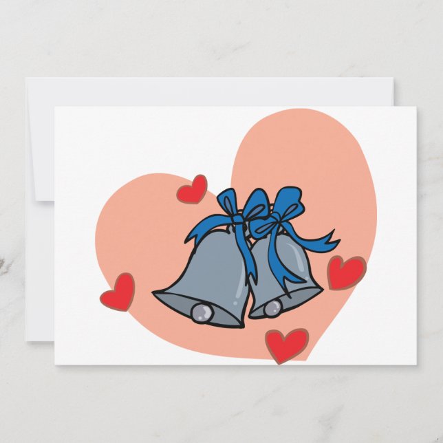 Hochzeitsglocken Einladung (Vorderseite)