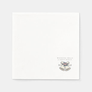 'Hochzeitsglocken & Golfbälle' Hochzeitsgunst-Gesc Serviette