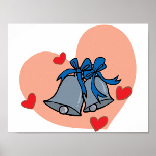 Hochzeitsglocken Poster